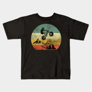 Mountain Bike Silhouette BMX MTB Downhill Gift Idea Kids T-Shirt